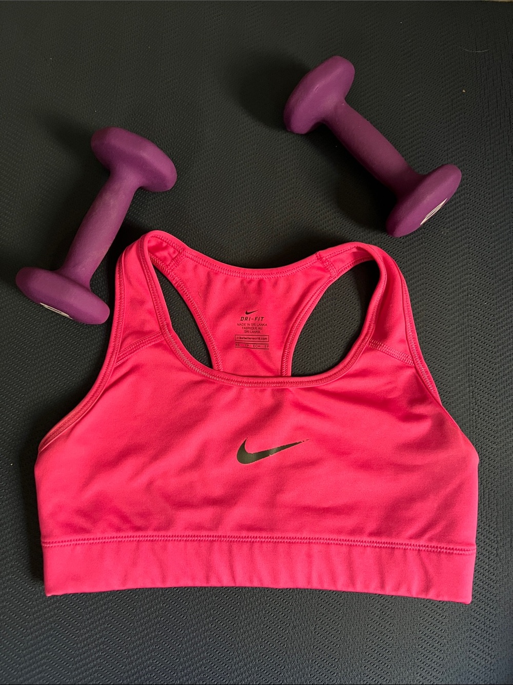 Nike Pink Racerback Dri-FIT Sports Bra